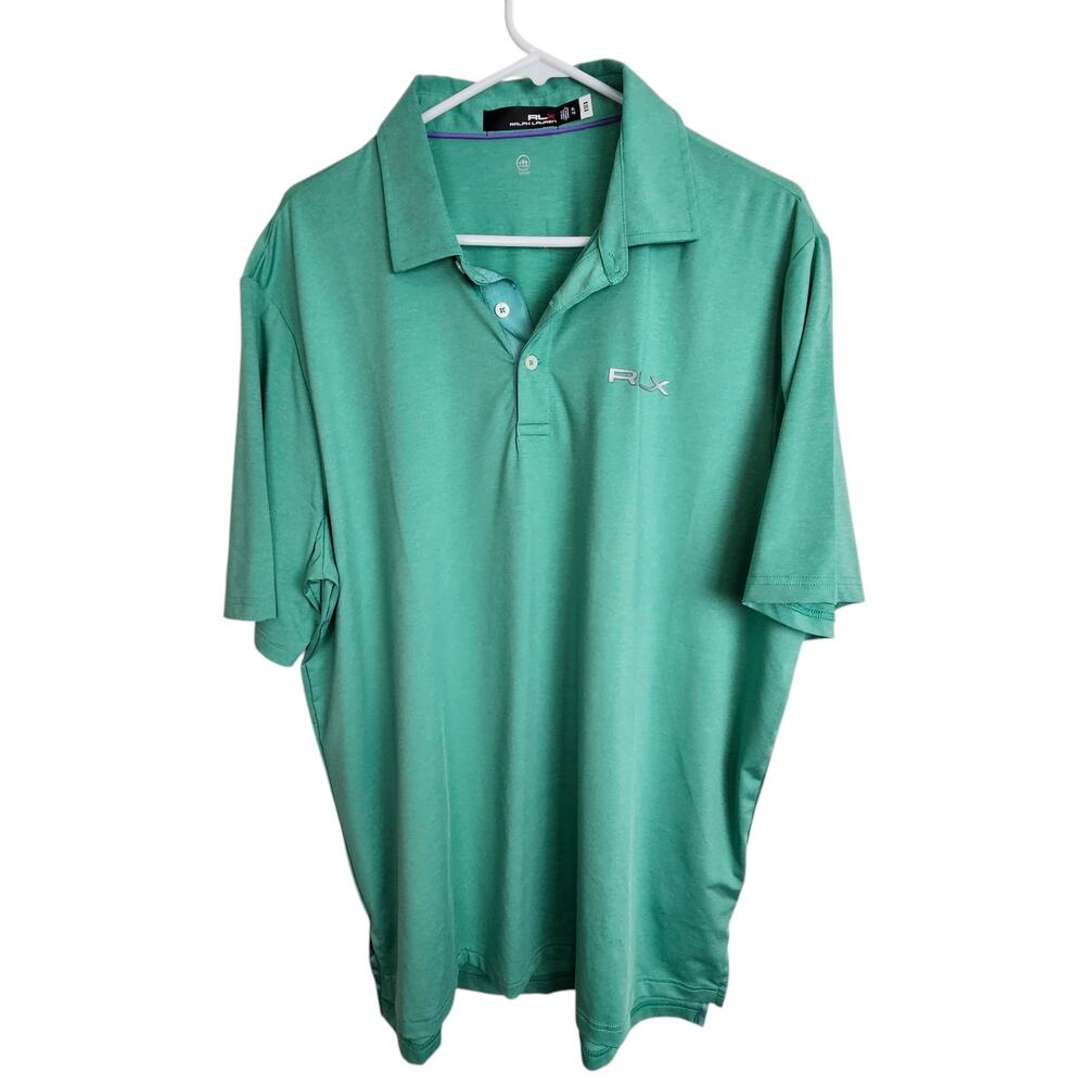 Ralph Lauren RLX Mens Golf Polo Shirt XL Stretch Nantucket Green Active Athletic